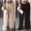 Meihuid Fashion Women Chiffon Casual Pants Sexy Pleated Loose Wide Leg Trousers Dress Ca meihuid kopen in de aanbieding Meihuid Fashion Women Chiffon Casual Pants Sexy Pleated Loose Wide Leg Trousers Dress Ca meihuid kopen in de aanbieding