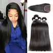 Bettylove 3 Bundles Malaysian Virgin Hair Body Wave With Closure Mink Lace Human bettylove kopen in de aanbieding