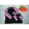 Canis Mother And Daughter Plaid Long Sleeve Top Casual T Shirt Matching Family Clothes canis kopen in de aanbieding