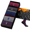 Joy Collection Playboy 2668 Male Socks Cotton In The Cylinder Sports Business Casual Breathable Striped 5 Double Gift Boxed Navy Blue Group Multi Color joy collection kopen in de aanbieding