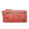 SENDEFN wallet female Japan&South Korea trend retro first layer of leather long wallet men&women general mobile phone wallet 5105 rouge powder
