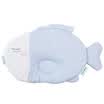 Cotton era baby stereotypes pillow baby newborn gauze pillow anti-head 34x21cm blue&white grid 1 bag