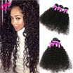 Nig Cute Hair Brazilian Virgin 4 Bundles Kinky Curly 8A Unprocessed Wig nig cute hair kopen in de aanbieding