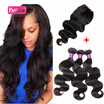 Passion Beauty Hair Brazilian Virgin Body Wave Bundles With Closure 100 Human 3 passion kopen in de aanbieding