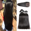Bettylove Straight Mongolian Hair With Closure Unprocessed Human bettylove kopen in de aanbieding