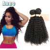 Anno Grade 7A Malaysian Virgin Hair Weave Bundles Curly 100G Human Kinky 3 anno kopen in de aanbieding