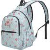 MOMOgirl Shoulder Bag Girls Primary School Student Bag Bundled Shoulder Backpack Casual Canvas Fashion New Waterproof M5282 Water Powder Green Donuts