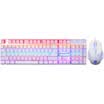 Sades Pixia mouse&keyboard set of computer games mechanical keyboard mouse set colorful Wrangler style Jedi survival to eat chicken weapon white mixed light green axis