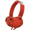 Sony SONY MDR-XB550AP bass stereo headset headset red