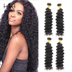 Sexemara Malaysian Virgin Hair Deep Wave 4 Bundles Curly Human Weave 4 Natural Black sexemara kopen in de aanbieding
