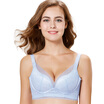 Joy Collection City Beauty Gathered In Bra Women In The Mold Cup Soft Steel Ring Deep V Sexy Gather Underwear 2B7519 Light Blue 75B joy collection kopen in de aanbieding