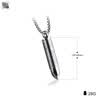 Yi nationality titanium steel bullet man pendant can twist the cross necklace