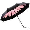 Paradise umbrella full blackout vinyl UPF50 tri-fold small black umbrella sunny umbrella 31806E upgrade version shallow glutinous powder