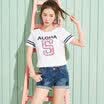 Semir Semir denim shorts summer stretch curl students were thin print pants 11216220010 cowboy deep blue 27