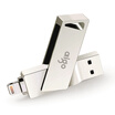 Patriot aigo 64G Apple Phone U disk U368 USB30 Apple official MFI certified iPhone&iPad dual interface mobile phone with silver