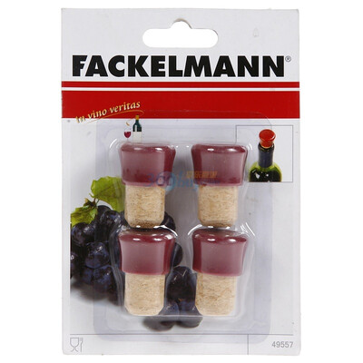 

Немецкой вино пробки пробка Fackelmann Fackelmann бутылка вина пробка пробка 4 установлена ​​49557