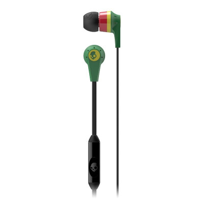

Прохладный Кэти Адамс (Skullcandy) череп Ink'd в ушах наушники черные и красные сотовый телефон звонки