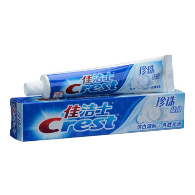 

Крест (Crest) 90g зубная паста жемчужно-белый соль (белый свежий естественный блеск +)