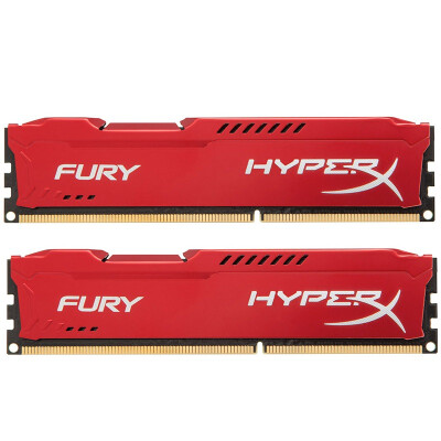 

Kingston (Kingston) хакеры God Fury серии DDR3 1600 16GB (8GBx2) настольная память (HX316C10FRK2 / 16) красный