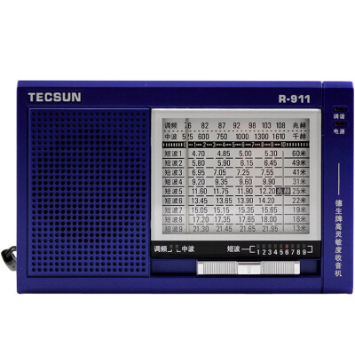 

Немецкое здравоохранение (Tecsun) R-911 портативных полупроводниковое все радиодиапазон кампус радио (черный)