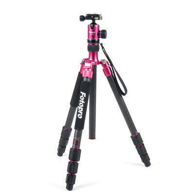 

Fotopro C-5C Красный углеродный складной штатив Красный