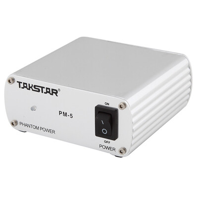 

Победа (TAKSTAR) PM-5 Универсальный 48V микрофон с фантомным питанием конденсаторный микрофон, посвященный стабильным и прочным серебро