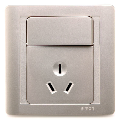 

SIMON (симон) N51083B-56 10A-три зубца на выходе 86 с выключателем 55 переключатель серии гнездо (шампанское)