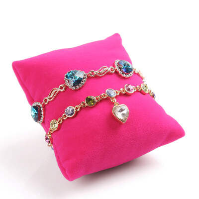 

Velvet Jewelry Pillow Cushion Bracelet Bangle Wrist Watch Display Holder Showcase Watch Box Pillow