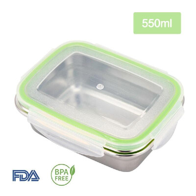 

1800ml Stainless Steel Food Storage Containers with Lids Meal Prep Containers Food Prep Lunch Box Leak Proof BPA Free Dishwasher