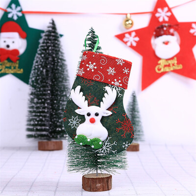 

Toponeto Christmas Santa Socks Cute Ornaments Festival Party Xmas Tree Hanging Decoration
