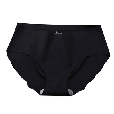 

New Panties Women Seamless Ice Silk Section Mid-waist Cotton Panties Brief Antibacterial Ladies Airy Female Briefs