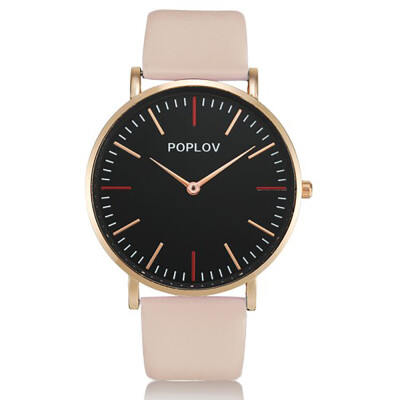 

Quartz Watch Women PU Leather Strap Wrist Watch Casual Female Clock