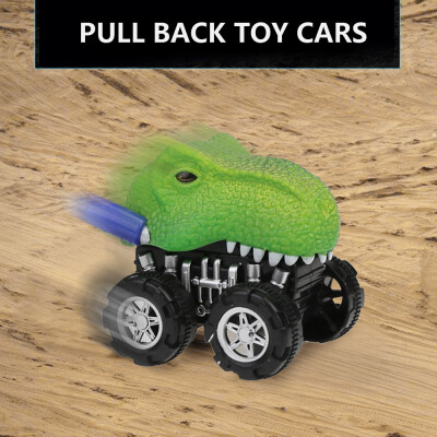 

Tailored Mini Vehicle Animal Pull Back Cars with Big Tire Wheel Creative Gifts for Kids