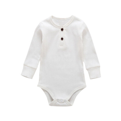 

Baby Boy Girl Clothes Long Sleeve Solid Romper Jumpsuit Playsuit Newborn Clothes Spring Toddler Baby Romper