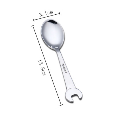 

1 pc Stainless Steel Coffee Spoon Shovel Shaped Ice Cream Sugar Tea Spoon Dessert Forks Tableware  M L