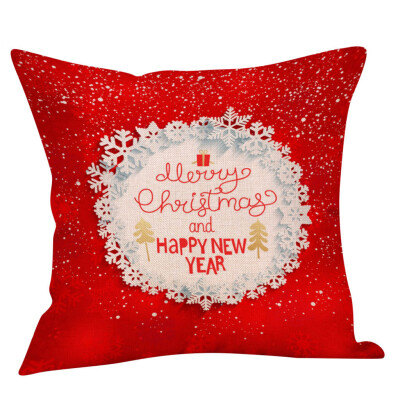 

Siaonvr Christmas Throw Pillow Cover Pillowcases Decorative Sofa Cushion Cover