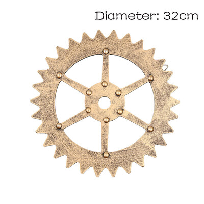 

Toponeto European Modern Vintage Steampunk Gear Industrial Style Wall Home Decoration Sil