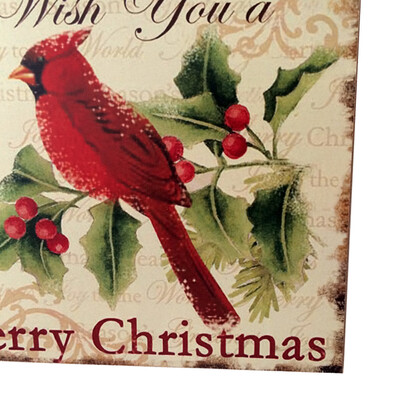 

Tailored Happy Christmas Wooden Pendant Door Decorations Hanging Party Decoration