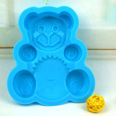 

Bear shaped silicone Fondant Cakes mold 3D Chocolate Cookie jelly tray tray dying kitchen baking tool cake