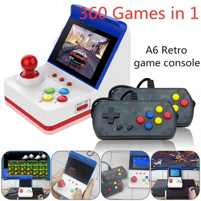 

2020 New A6 Retro Mini Game Arcade 360 In 1 for Family Play Together Computer