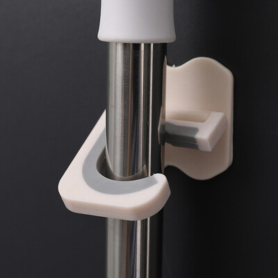 

Gobestart Wall Mounted Mop Organizer Holder Brush Hanger Storage Rack Kitchen Tool