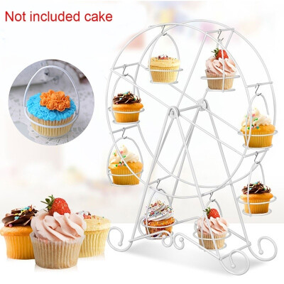 

8 Cups Rotating Ferris Wheel Cupcake Stand Wedding Birthday Party Christmas