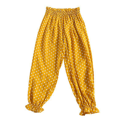 

Kids Pants Baby Boy Girl Summer Cotton Mosquito Bites Elastic Waist Pants Casual Toddler Floral Stripe Plaid Pattern Trousers