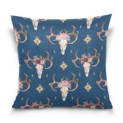 

ALAZA Throw Pillow Cover 16 X 16 inch Christmas Gift Cushion Cover with Boho Pattern Printed Pillowcase