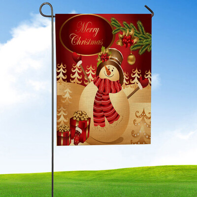 

Tailored Christmas Garden Flag Indoor Outdoor Home Decor Letters Flowers Flag