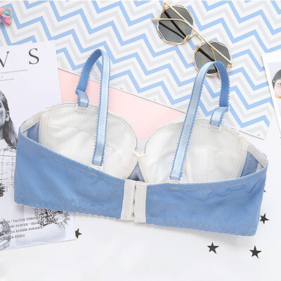 

Sexy Seamless Wire Free lace bra breasts Push Up One Piece sexy Back Closure Tow underwear Women Bra Set