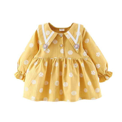 

Newborn Girl Dress Infant Baby Clothes Dress Polka Dot Printing Princess Party Casual Fashion Dresses Baby Spring Autumn