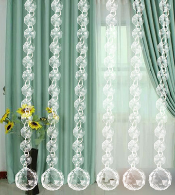 

Gobestart DIY Wedding Decor Diamond Curtain Acrylic Crystal Beaded Curtain