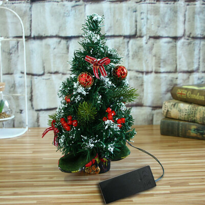 

Gobestart Merry Christmas LED Glow Tree Bedroom Desk Decoration Gift Office Home