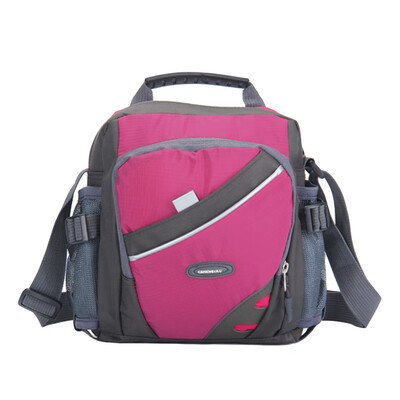

New Unisex Nylon Crossbody Bag Waterproof Contrast Color Zipper Multi-Pockets Casual Sport Outdoor Small Shoulder Bags Handbag